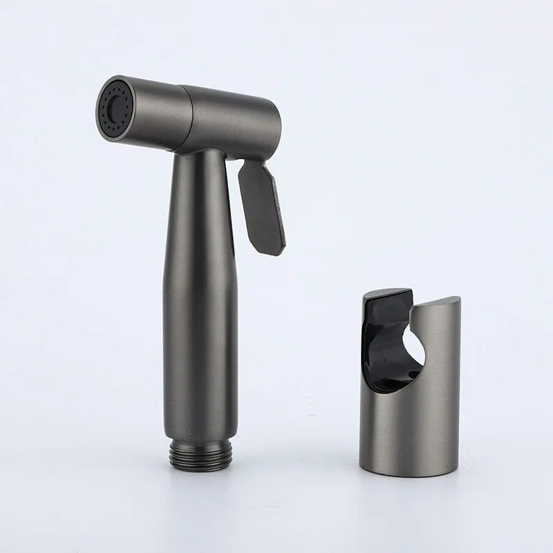 Bluejw Handheld Shattaf Bidet Sprayer Kit - 304 Stainless Steel Hot & Cold Mixer, Portable Bidet Faucet, Power Spray Washer Nozzle, Handheld Shower for Toilet - Image 2